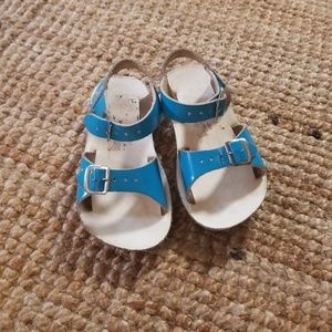 Blue shiney sun San sandals